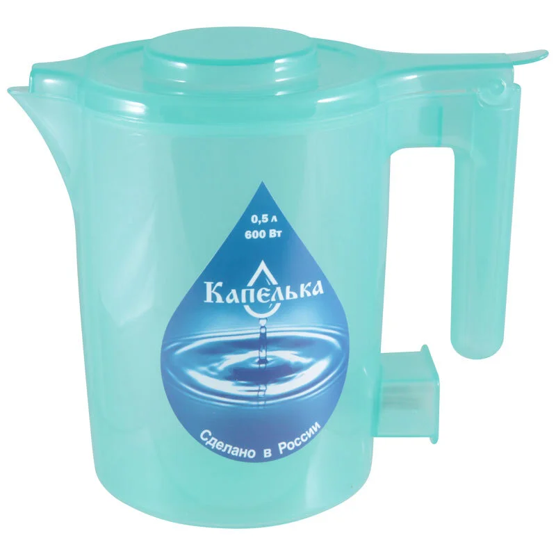 ENERGY Чайник электрический Капелька, 0,5л., 600Вт, зеленый. 003911-SK