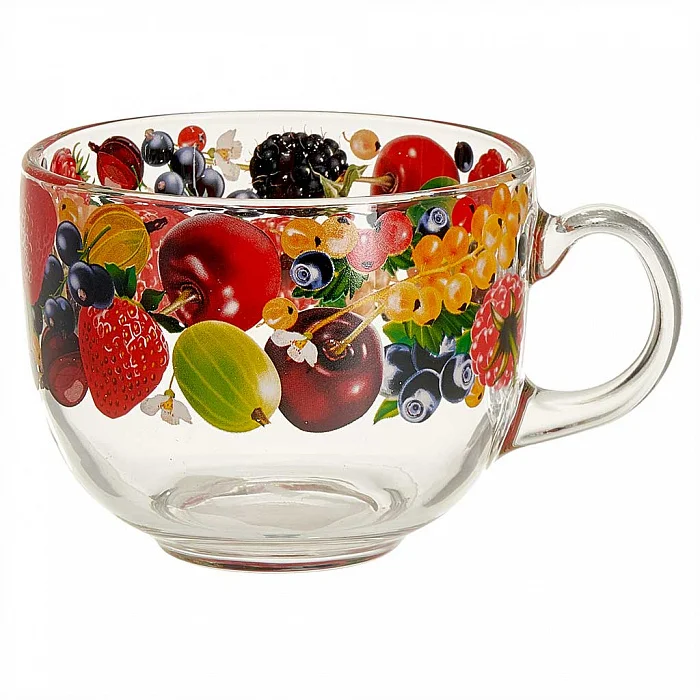 ДЕКОСТЕК Кружка 480 мл (Ягоды) 2027-Д