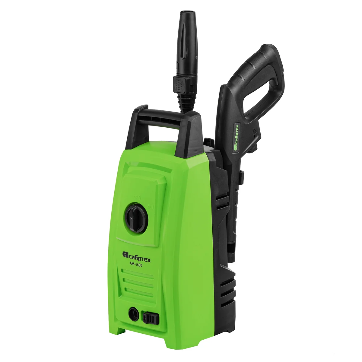 Сибртех Моечная машина высокого давления АМ-1600, 1600 Вт, 130 бар, 330 л/ч, переносная 58224