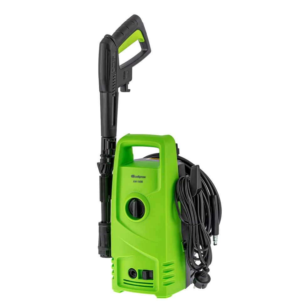 Сибртех Моечная машина высокого давления АМ-1400, 1400 Вт, 105 бар, 330 л/ч, переносная 58221
