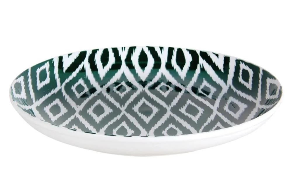 КОРАЛЛ Блюдо-ляган 30см. Атлас зеленый SRGP120G11 HCS-914