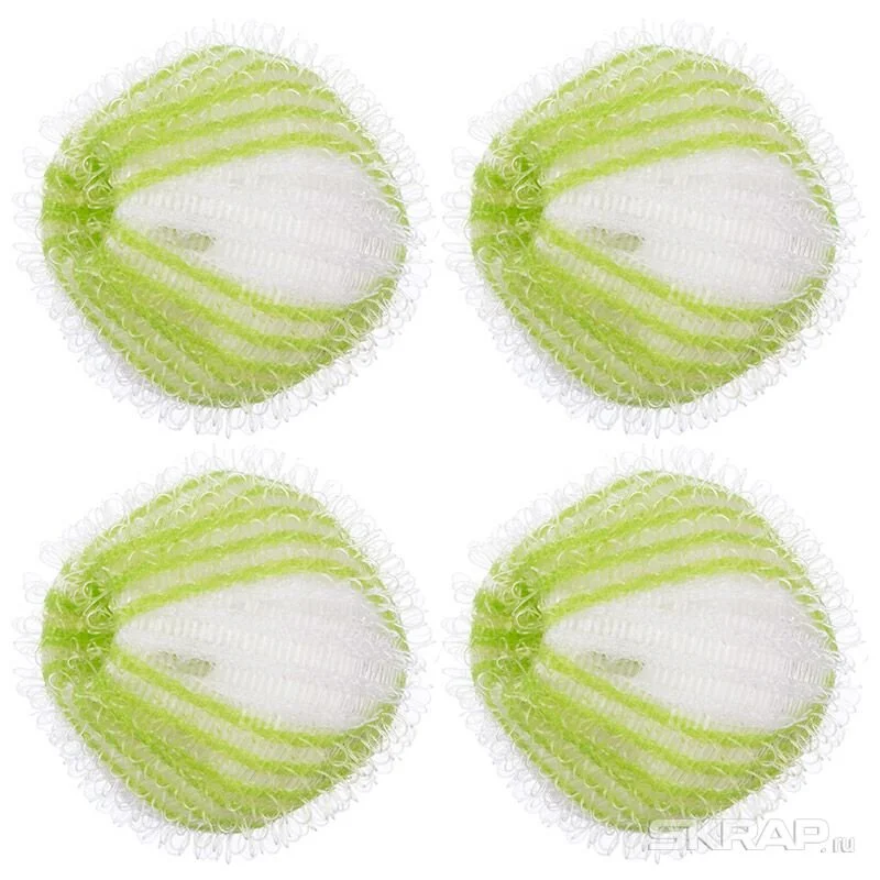 Mallony Набор шариков для стирки против катышков WB-04, диа 3,5 см (4 шт). 311123-SK