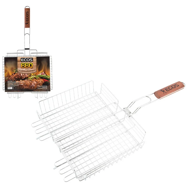 Mallony Решетка для гриля глубокая ECOS OPTIMA+, 55(+4)х31х24х5,5см. 999639-SK