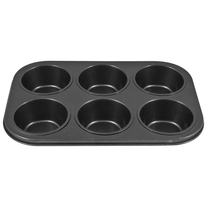 MALLONY Форма для выпечки кексов BF-033, 6 ячеек в одной форме, размер: 31,3*21,7*4 см. 191315-SK