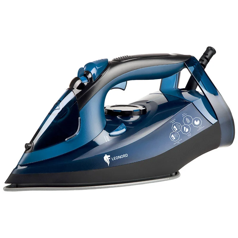 Leonord Утюг LE-1801 черно-синий (3000Вт, пар, спрей, пар. удар, самооч.,керамическая подошва). 270079-SK