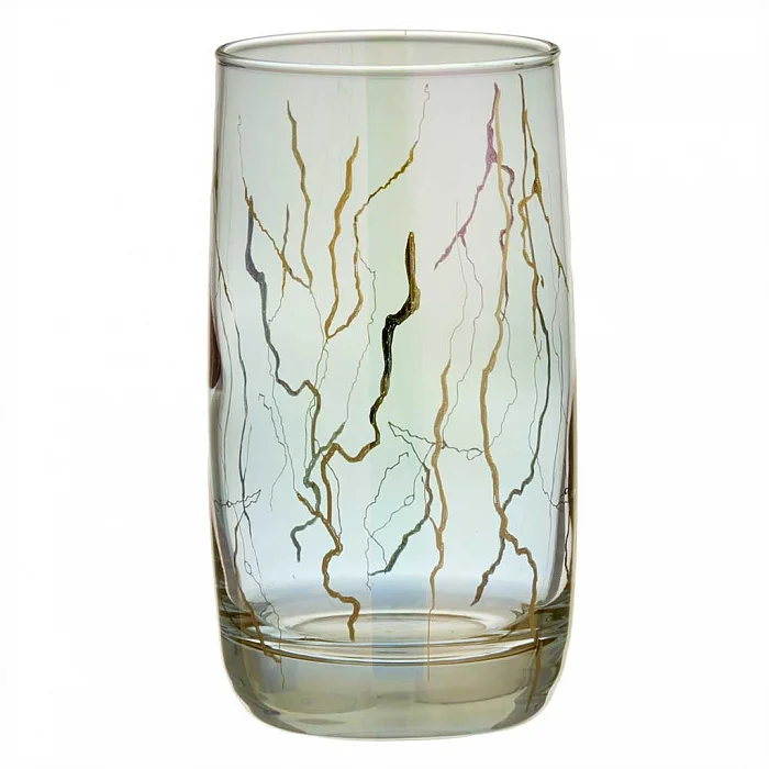 ГУСЬ ХРУСТАЛЬНЫЙ Набор 6 стаканов 330 мл RNLDZP9369 Мрамор + лиловая дымка 3
