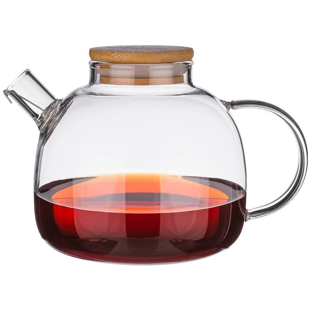 Lefard Чайник Заварочный 1000 Мл. С Бамбуковой Крышкой 250-117