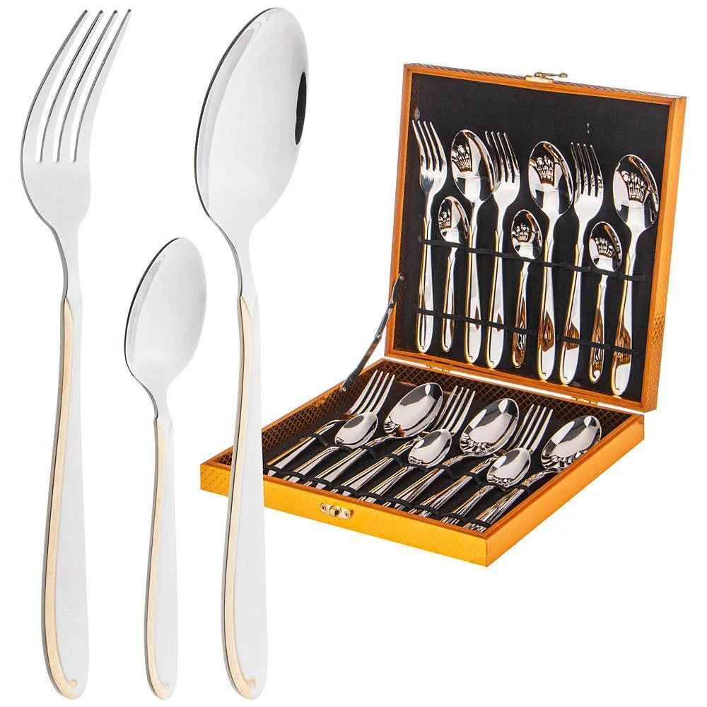 Lefard Набор Столовых Приборов Agness На 6 Персон 18 Пр.в Деревянном Кейсе. 942-018