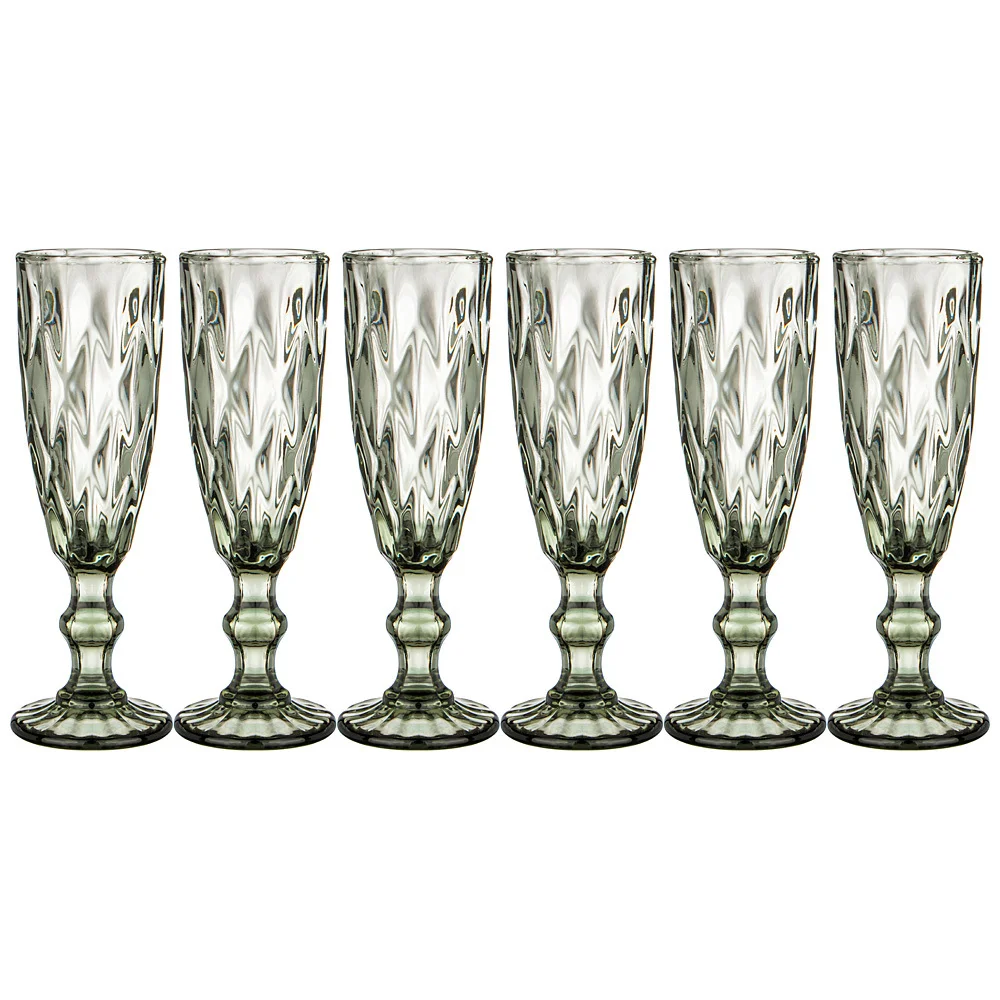 Lefard Набор Бокалов Для Шампанского ромбо 6шт. Серия muza Color 150мл. / В=20 См. 781-116