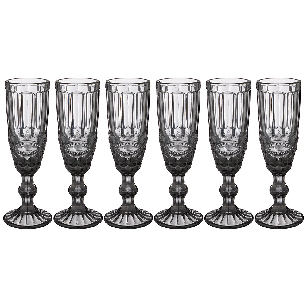 Lefard Набор Бокалов Для Шампанского серпентина Из 6шт. Серия muza Color 150мл. / В=20 См 781-103