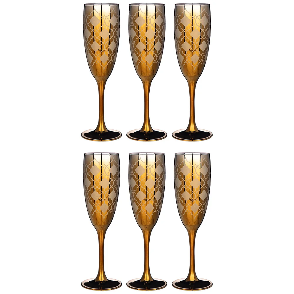 Lefard Набор Бокалов Из 6 Шт бакарра Ромб Черное Золото 170 Мл. 194-627