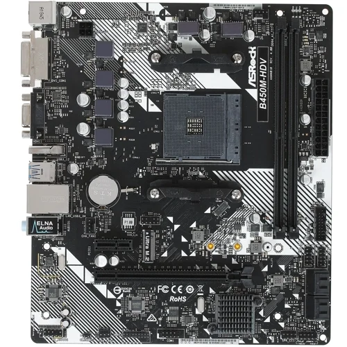 Asrock Материнская плата B450M-HDV R4.0