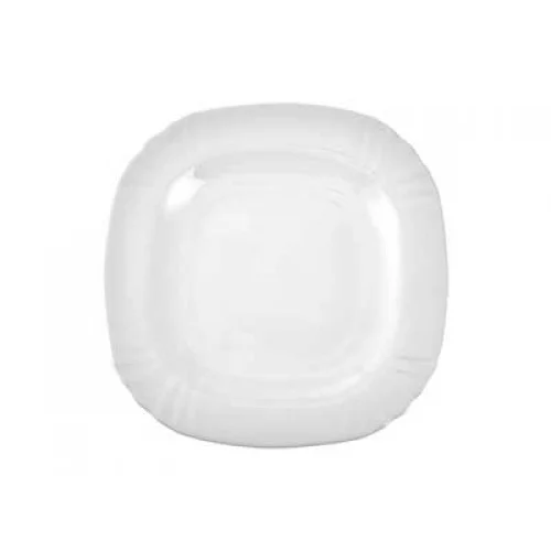 КОРАЛЛ Тарелка обеденная Royal Garden Square Modern Whiet M 27см. RG001SQ