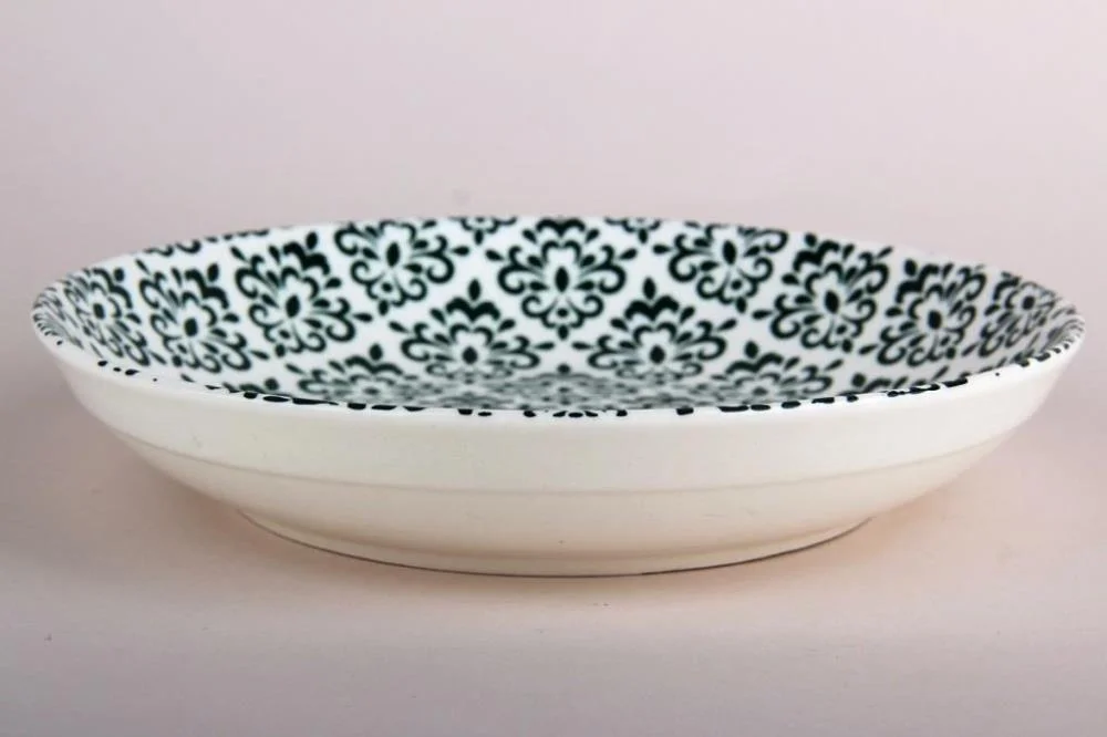 КОРАЛЛ Тарелка глубокая 19см. Дамаск зеленый TC23006207 HCS-918