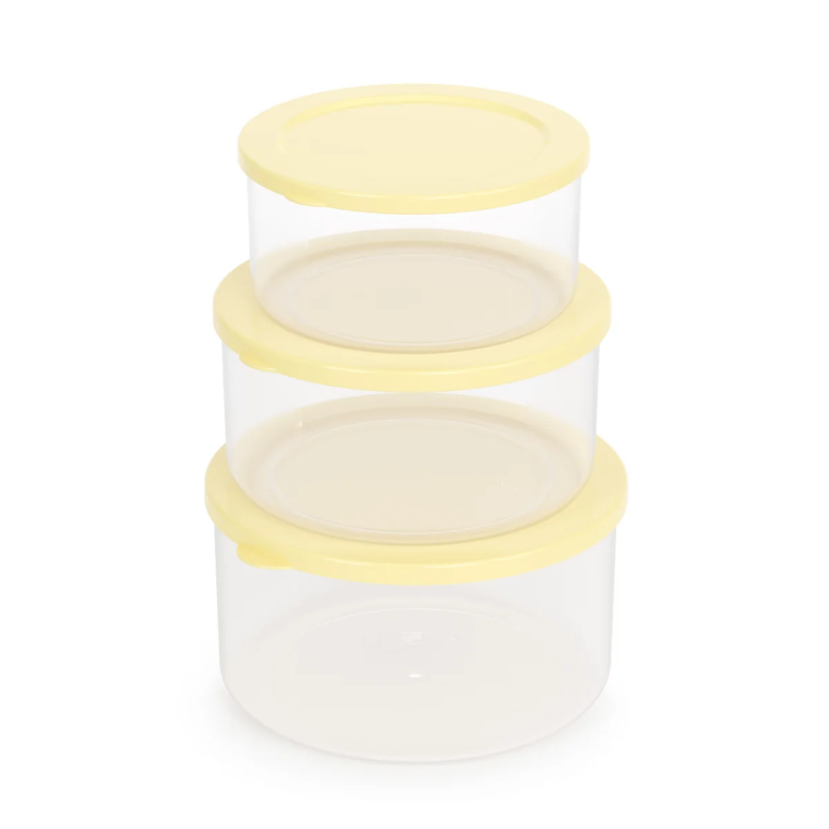 АЛЬТЕРНАТИВА Набор емкостей СМАК 0,5л+0,7л+1л СВЕТЛО ЖЕЛТЫЙ для СВЧ М8529