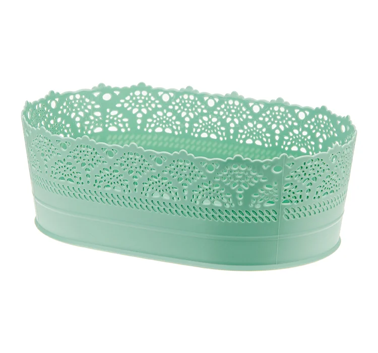 М-ПЛАСТИКА Сухарница АЖУР - ФИСТАШКОВЫЙ 22см М 1190