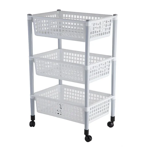 ПОЛИМЕРБЫТ Конт.3-х секц. ДЛЯ ОВОЩЕЙ (на колесах,лоток 10л) 96000