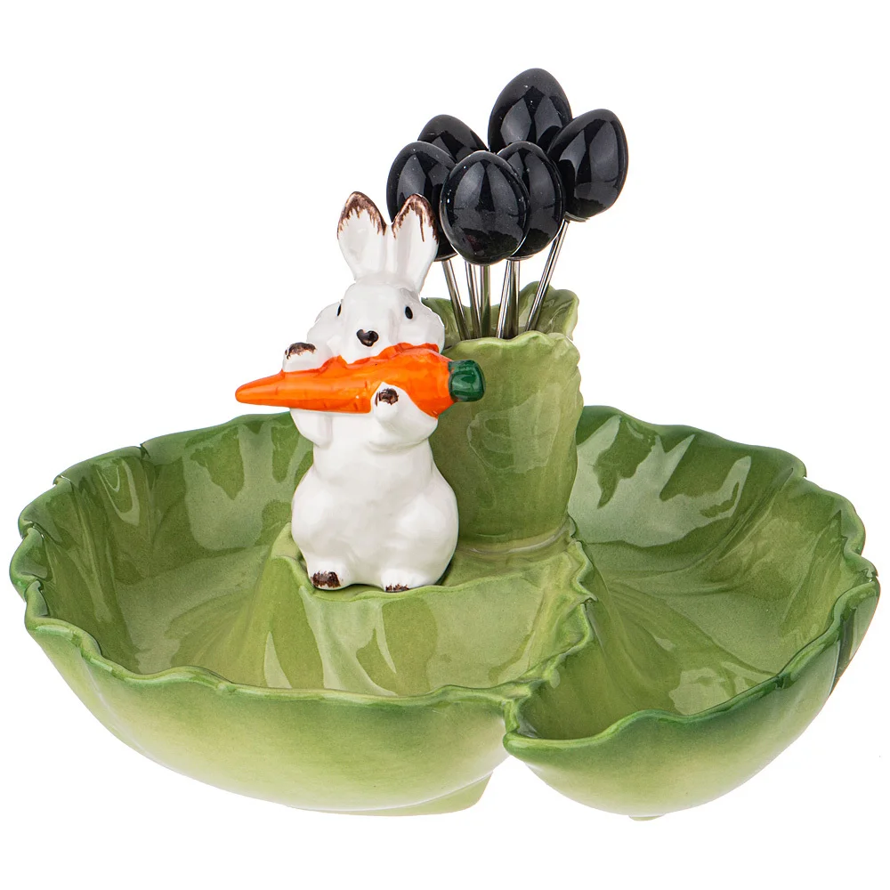 Lefard Блюдо кролик 17 См, 6 Вилочек 58-371