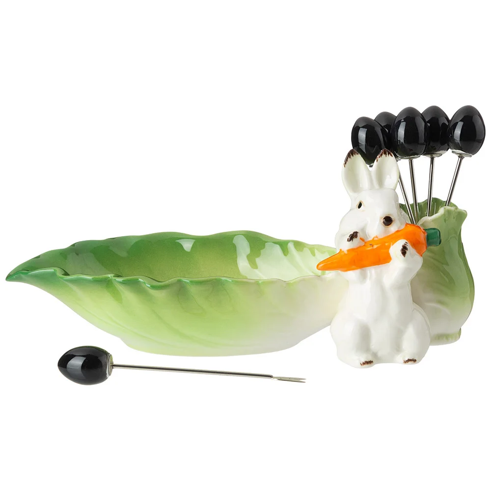 Lefard Блюдо кролик 18 См, 6 Вилочек 58-311