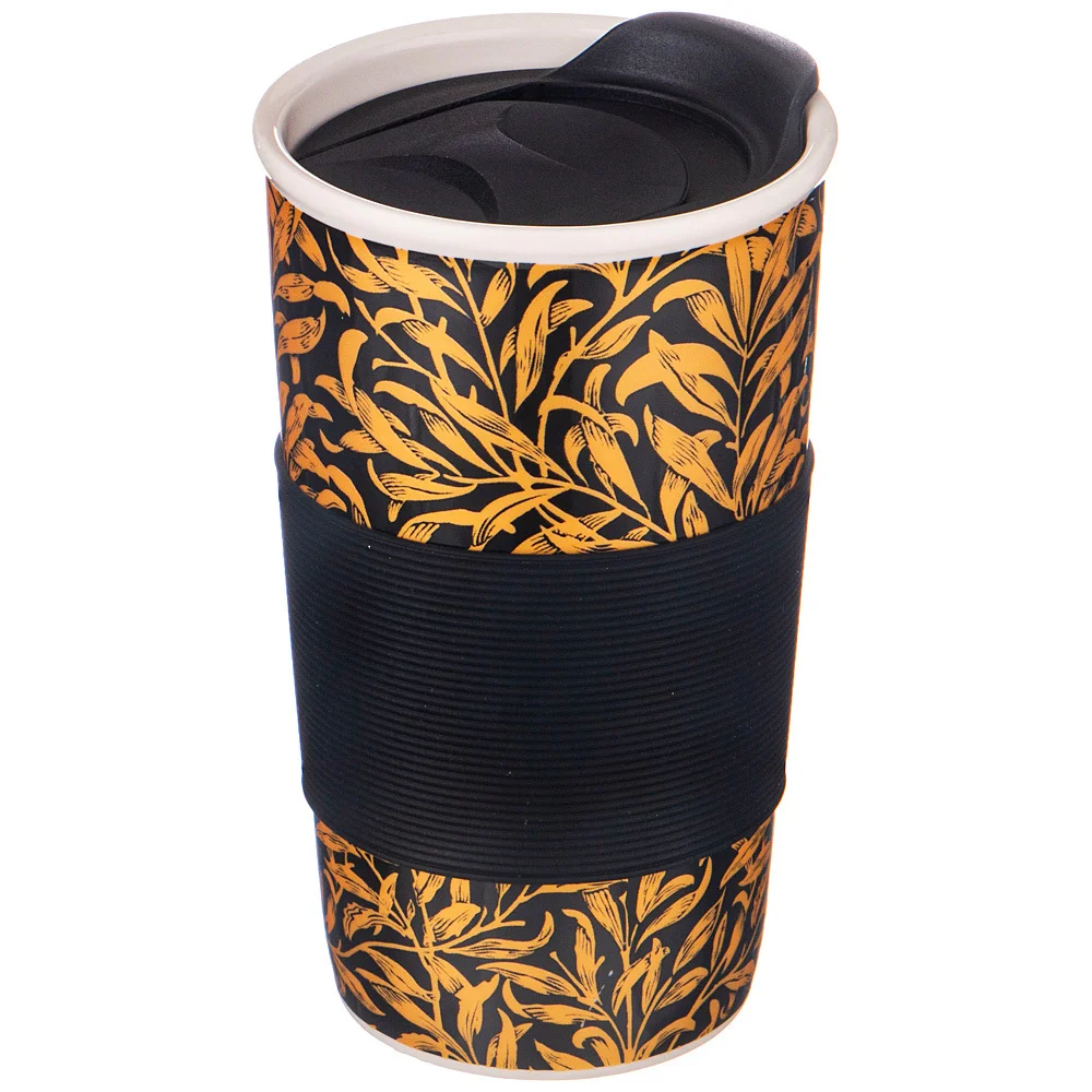 Lefard Кружка Кофемания С Пласт. Крышкой И С Сил Ободком, 450мл 756-352