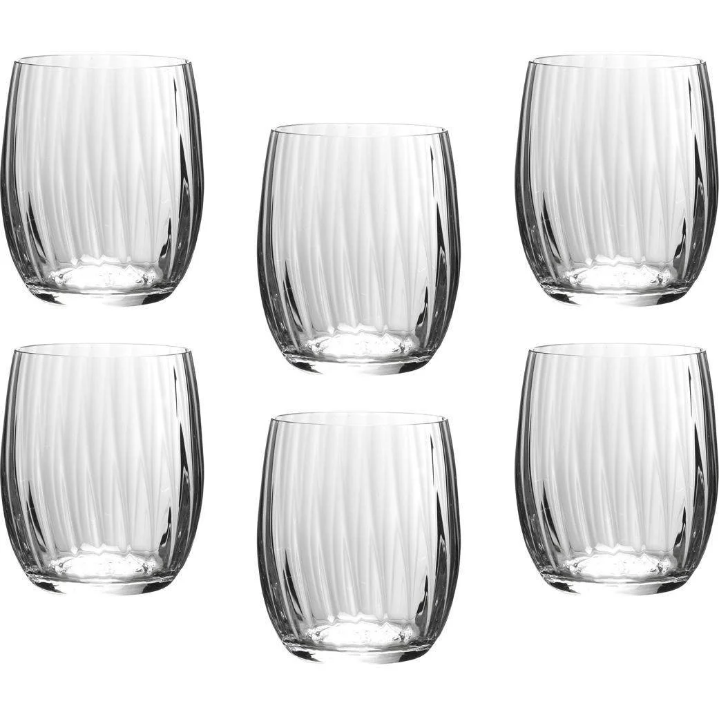 BOHEMIA Набор Стаканов Для Виски waterfall Из 6 Шт. 300 Мл Высота 10 См 674-103