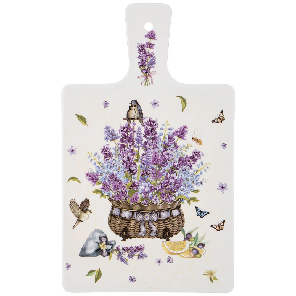 Lefard Доска Сервировочная С Ручкой прованс Лаванда 30,5*18,5*1 См 359-836