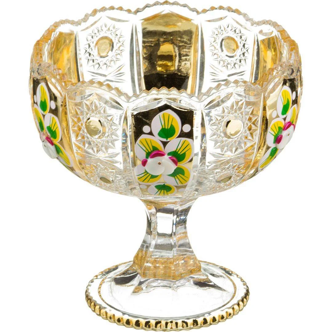 lefard Конфетница На Ножке lefard Gold Glass Диаметр=12,5 См Высота=13 См 195-109