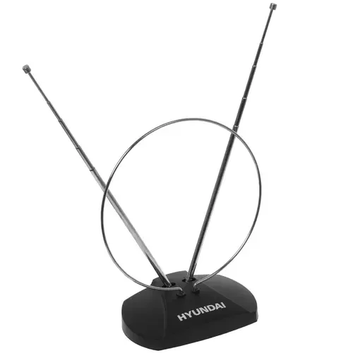 Hyundai Антенна телевизионная H-TAI120 3дБ пассивная черный