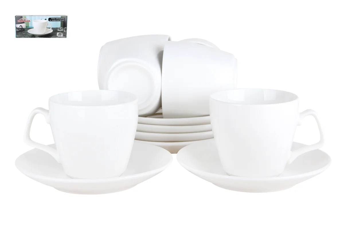 КОРАЛЛ Набор чайный 12 пр. Классика NSF12-L-WN