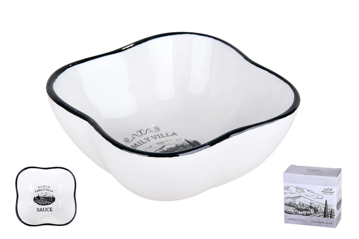 Коралл Салатник 10см. Family villa квадр. ZFC512-41