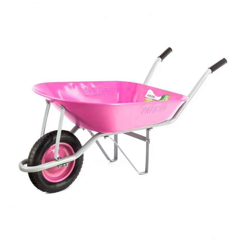 Palisad Тачка садовая, грузоподъемность 160 кг, объем 78 л Pink Line 689695