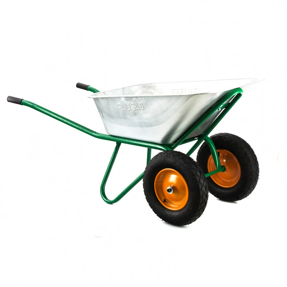 Palisad Тачка садово-строительная, 2-х колесная, усиленная, грузоподьемность 320 кг, обьем 100 л 68937