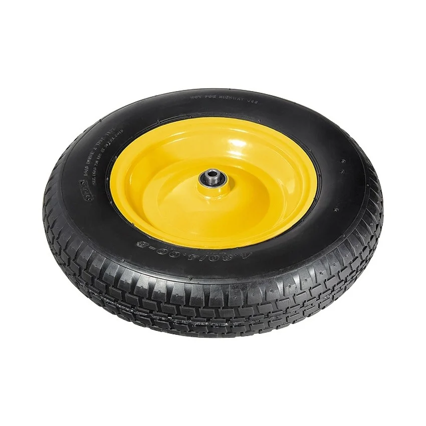 Palisad Колесо пневматическое 4.80/4.00-8 D 380 мм, внутренний подшипник D 12 мм, длина оси 80 мм 68946