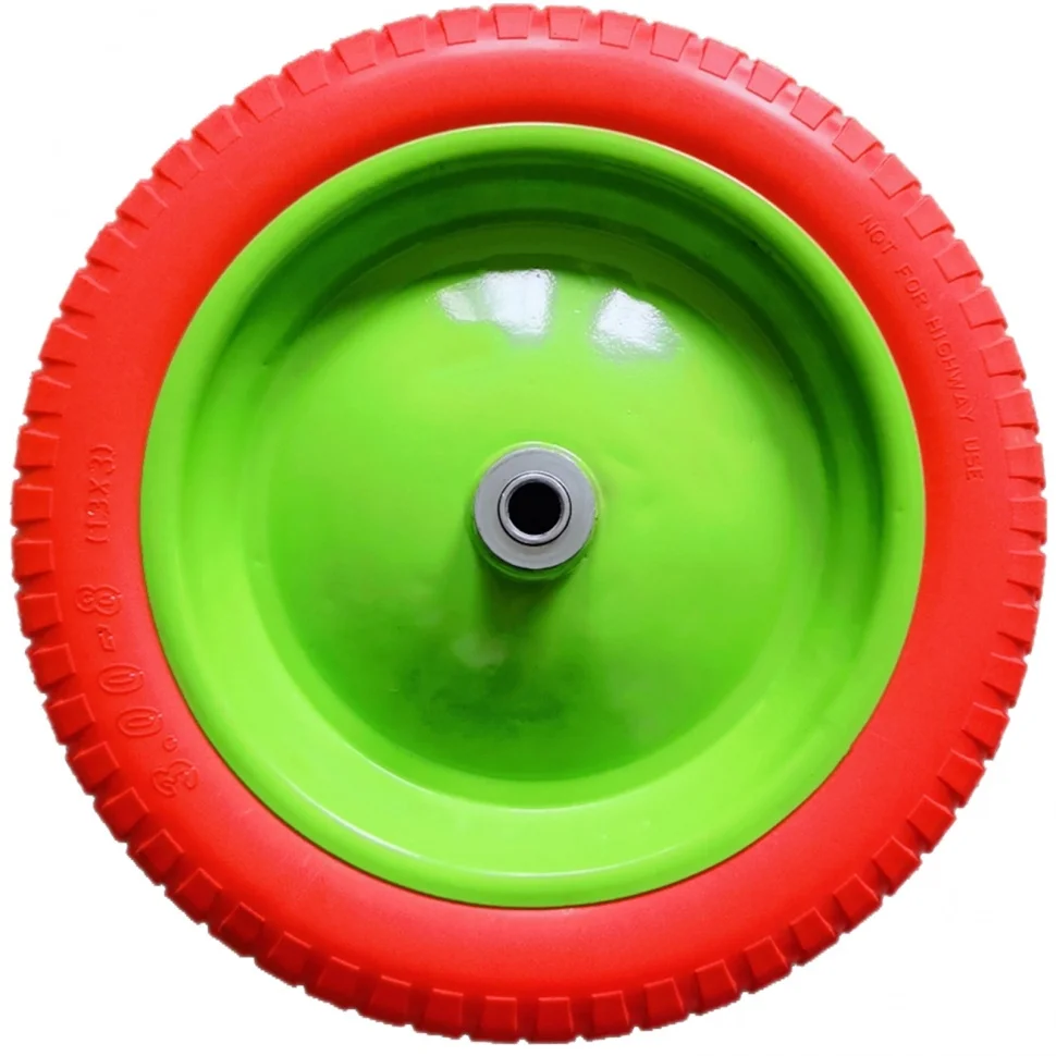 Сибртех Колесо полиуретановое 3.00-8, длина оси 90 мм, подшипник 20 мм 689765