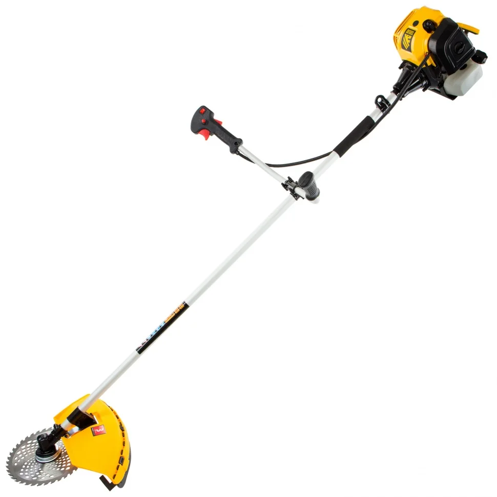 Denzel Триммер бензиновый DT 33, 33 см3, 1.8 л. с, неразъемная штанга, состоит из 2 частей 96222