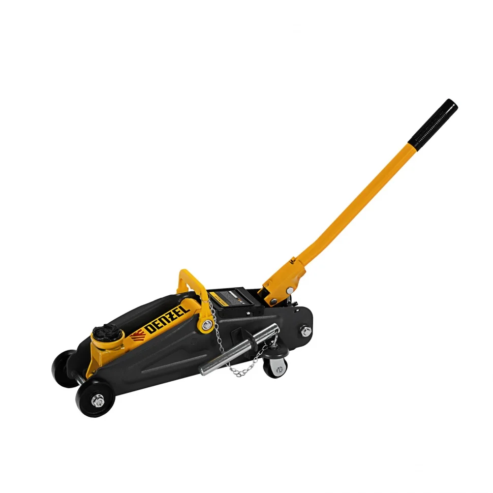 Denzel Домкрат гидравлический подкатной с фиксатором, 2 т, 130-330 мм 51153