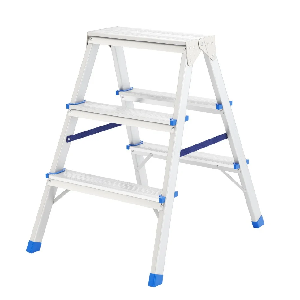 Сибртех Стремянка двусторонняя 3 ступени, алюминиевая, Россия, 97923