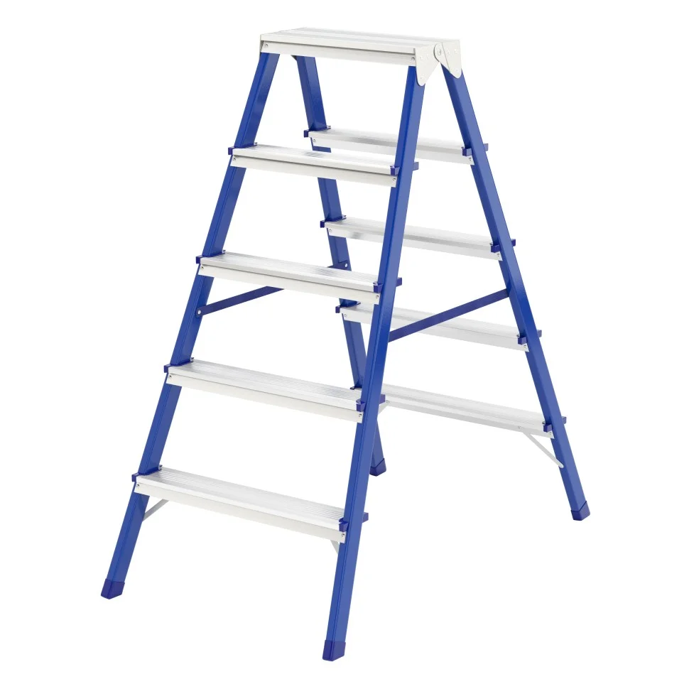 Сибртех Стремянка двусторонняя 5 ступеней, стальная, Россия, 97935