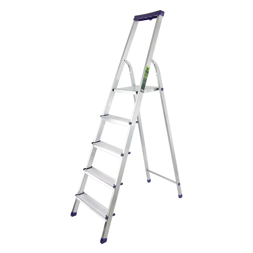 Сибртех Стремянка алюминиевая с органайзером Универсал, 5 ступеней, Россия, 97895