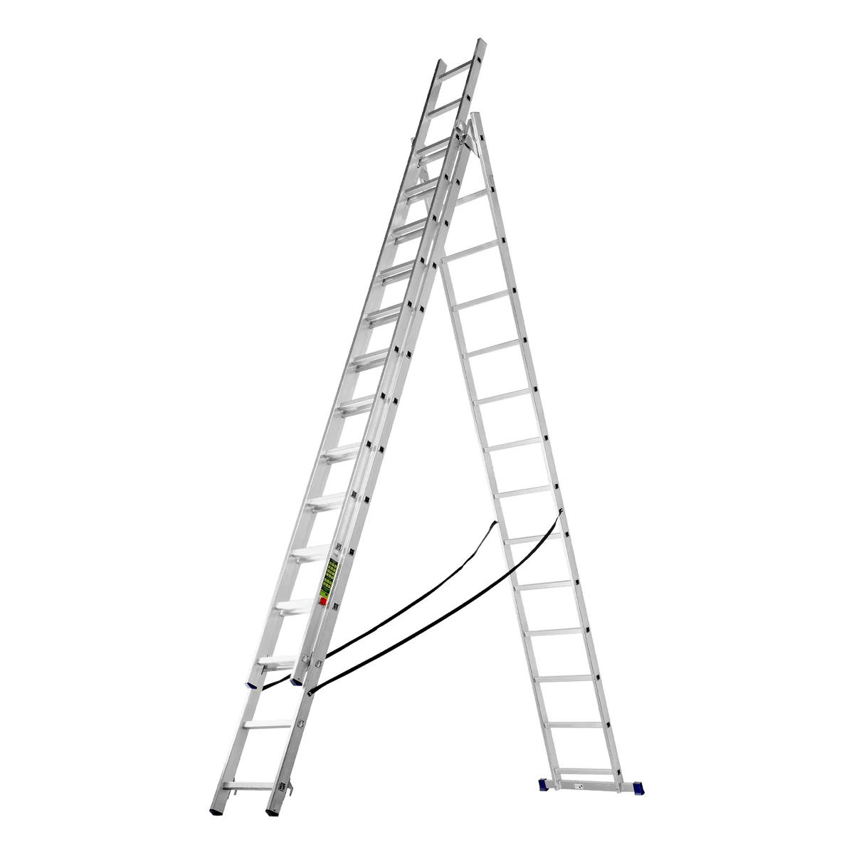 Сибртех Лестница, 3 х 14 ступеней, алюминиевая, трехсекционная 97824