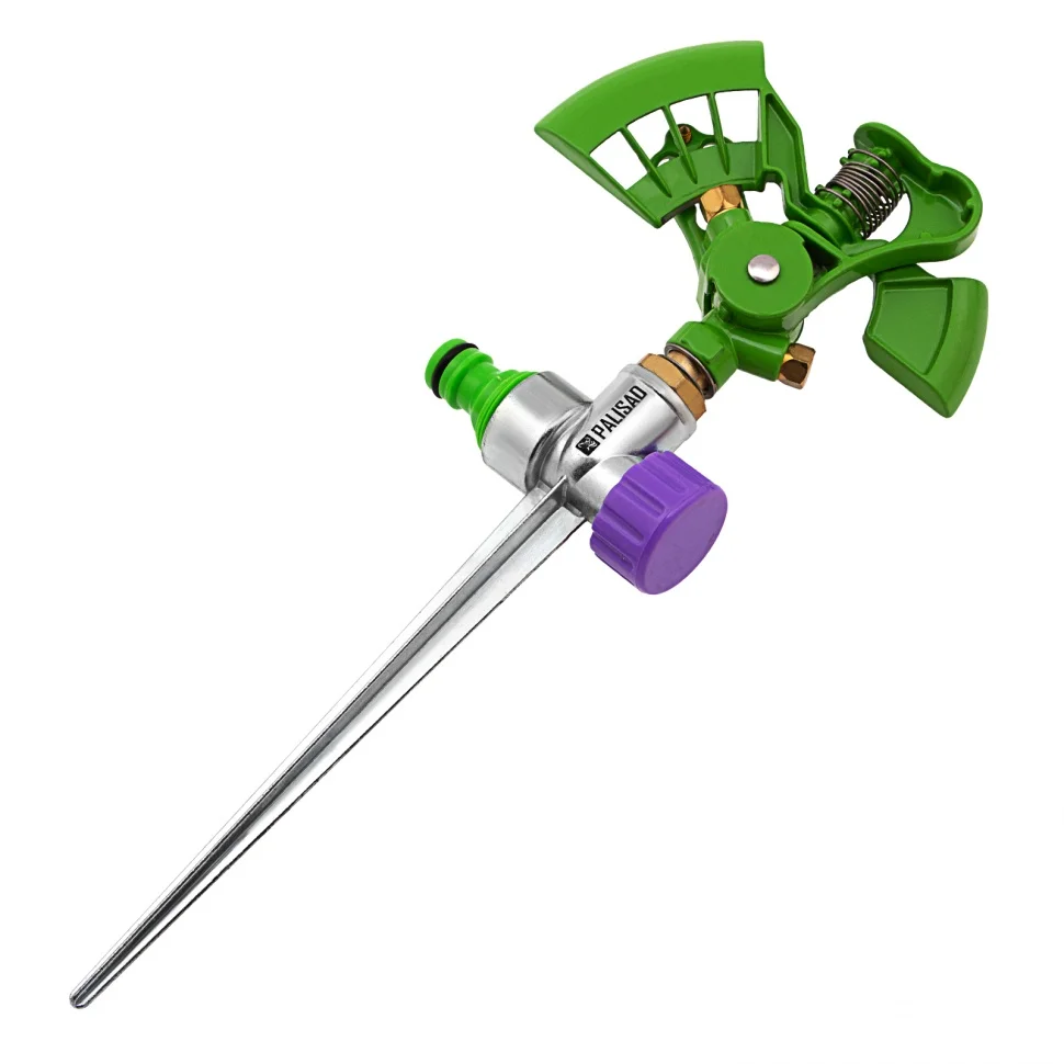 Palisad Разбрызгиватель металл, импульсный, двухсторонний 65413