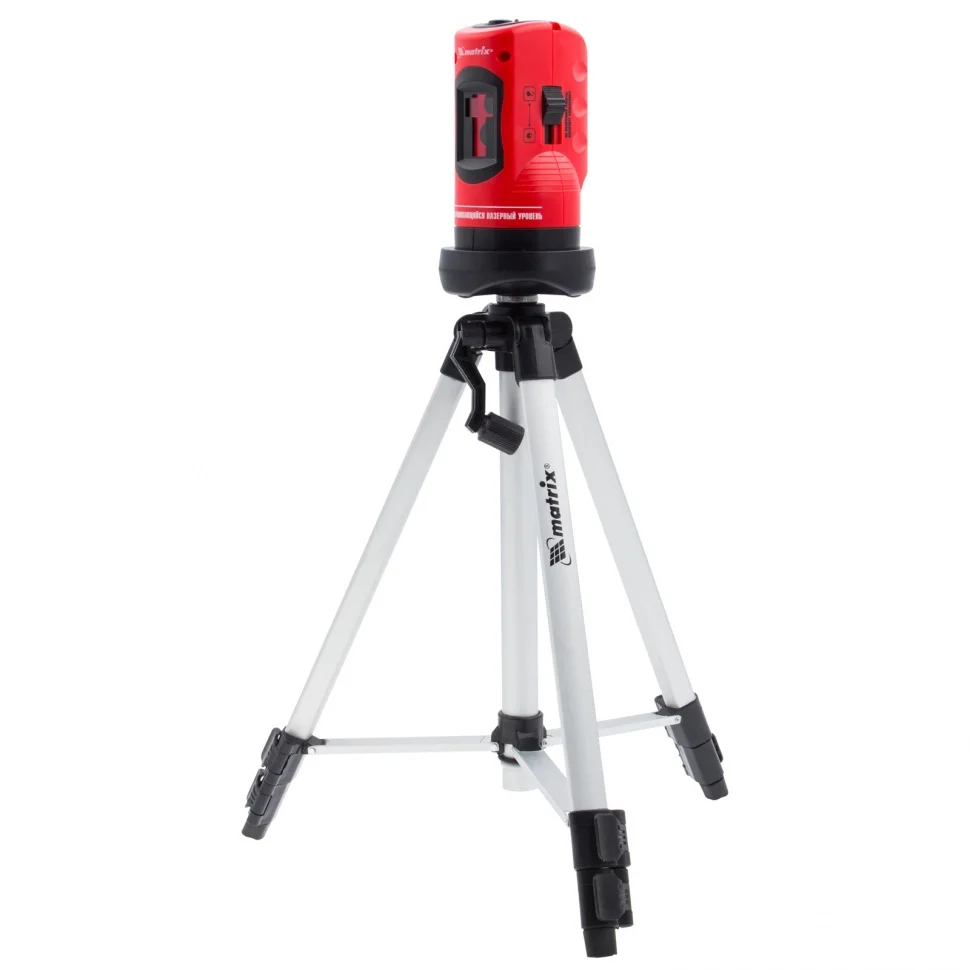 Matrix Уровень лазерный, 100 мм, штатив 1260 мм, самовыравнивающийся 35023