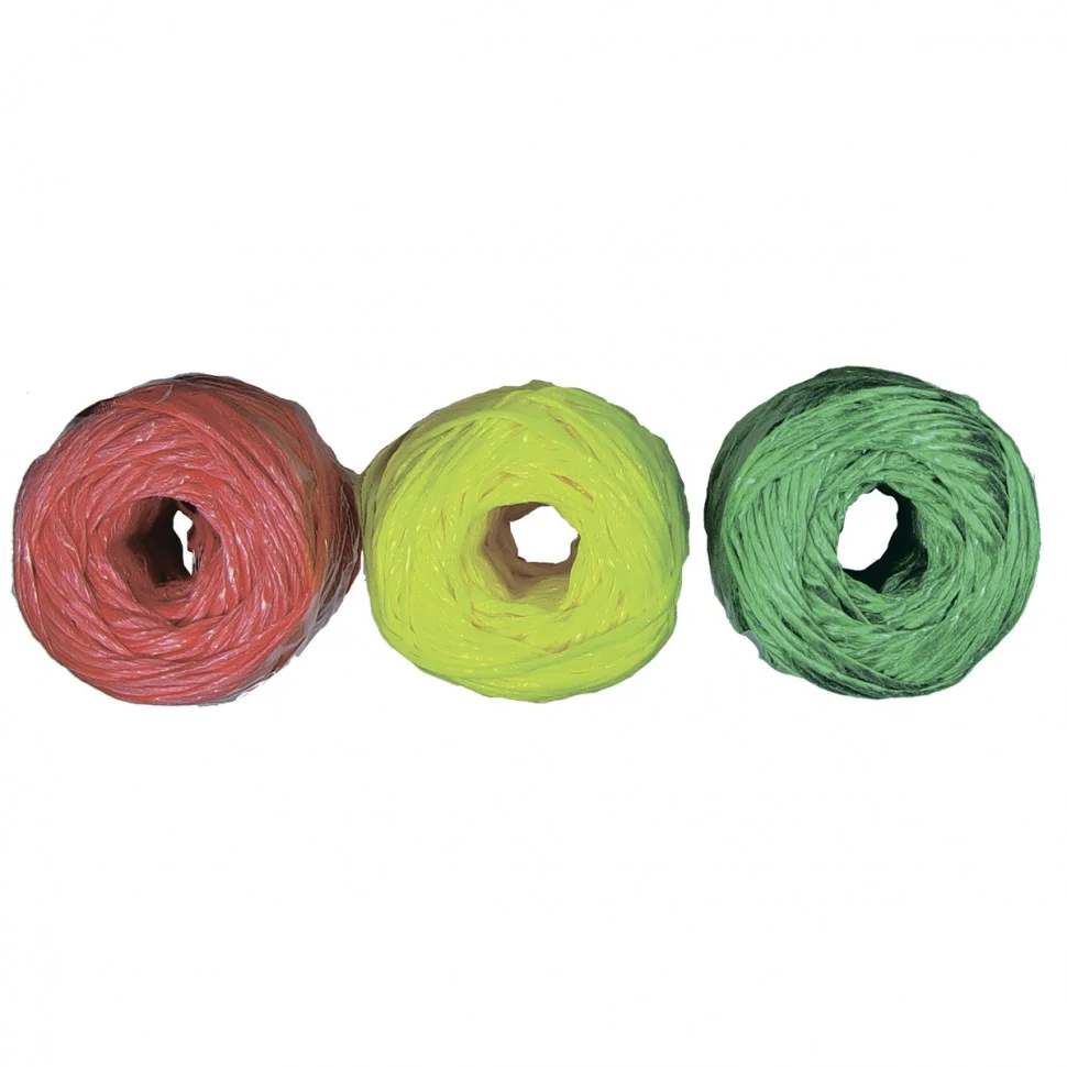 Сибртех Набор шпагатов полипропиленовых, 6 шт, 2 мм, L 60 м, MIX цветов, Россия 93884