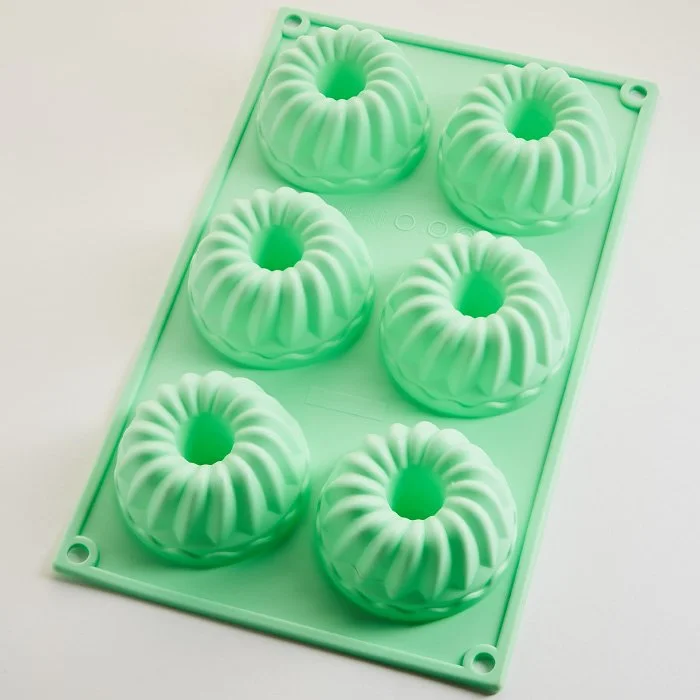 ALPENKOK Форма 28,5х17,5х4см Кексики AK 6121 S зеленая