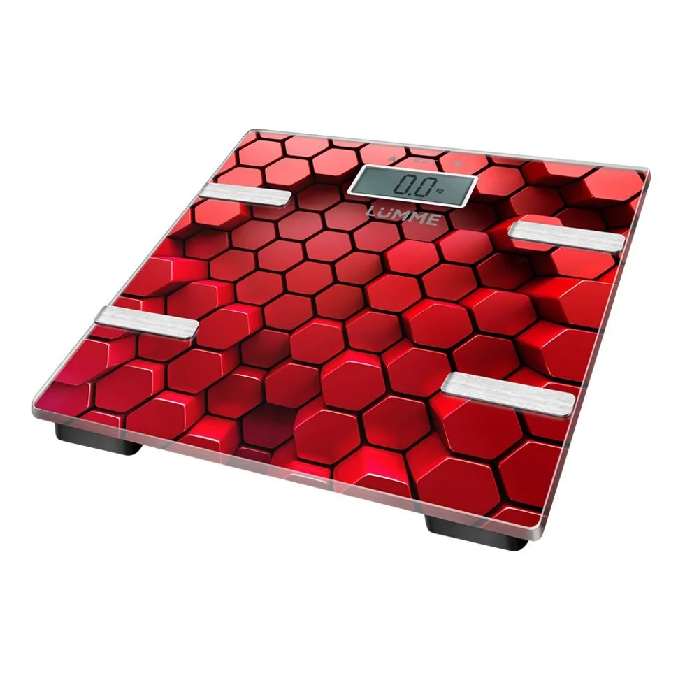 LUMME Весы напольные электронные LU 1331 красные