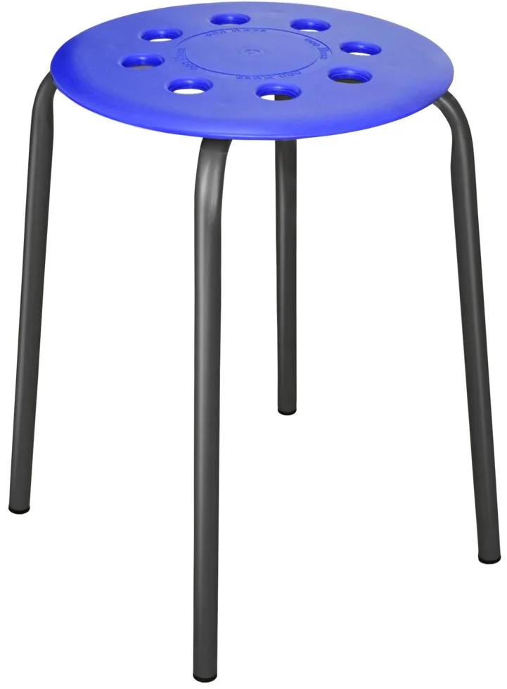 НИКА Табурет с пластмассовым сиденьем ТП01 синий