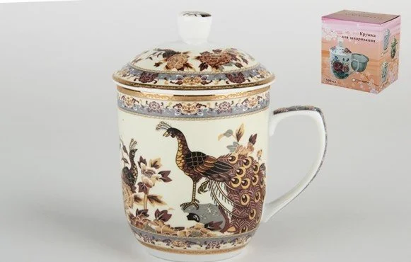 КОРАЛЛ Кружка для заваривания 300мл. Павлин TFC-A1002-4