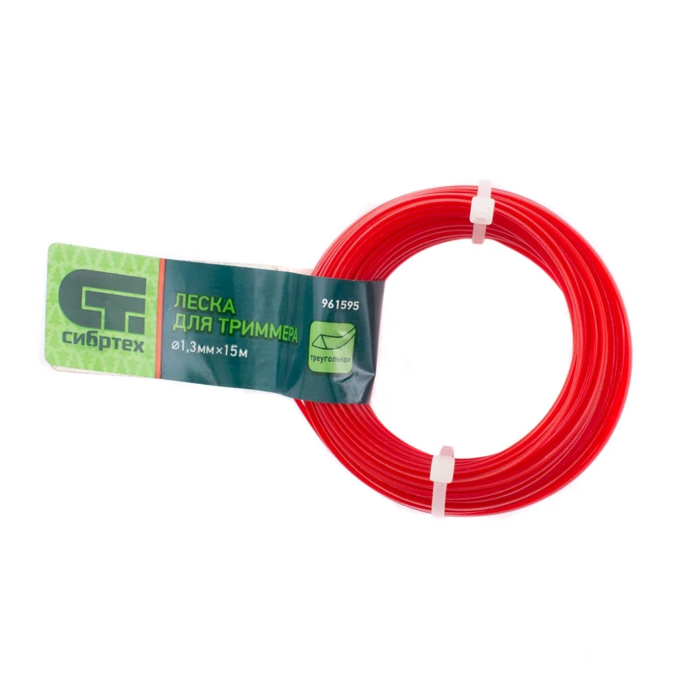 Сибртех Леска для триммера треугольная, 1.3 мм х 15 м, Россия 961595