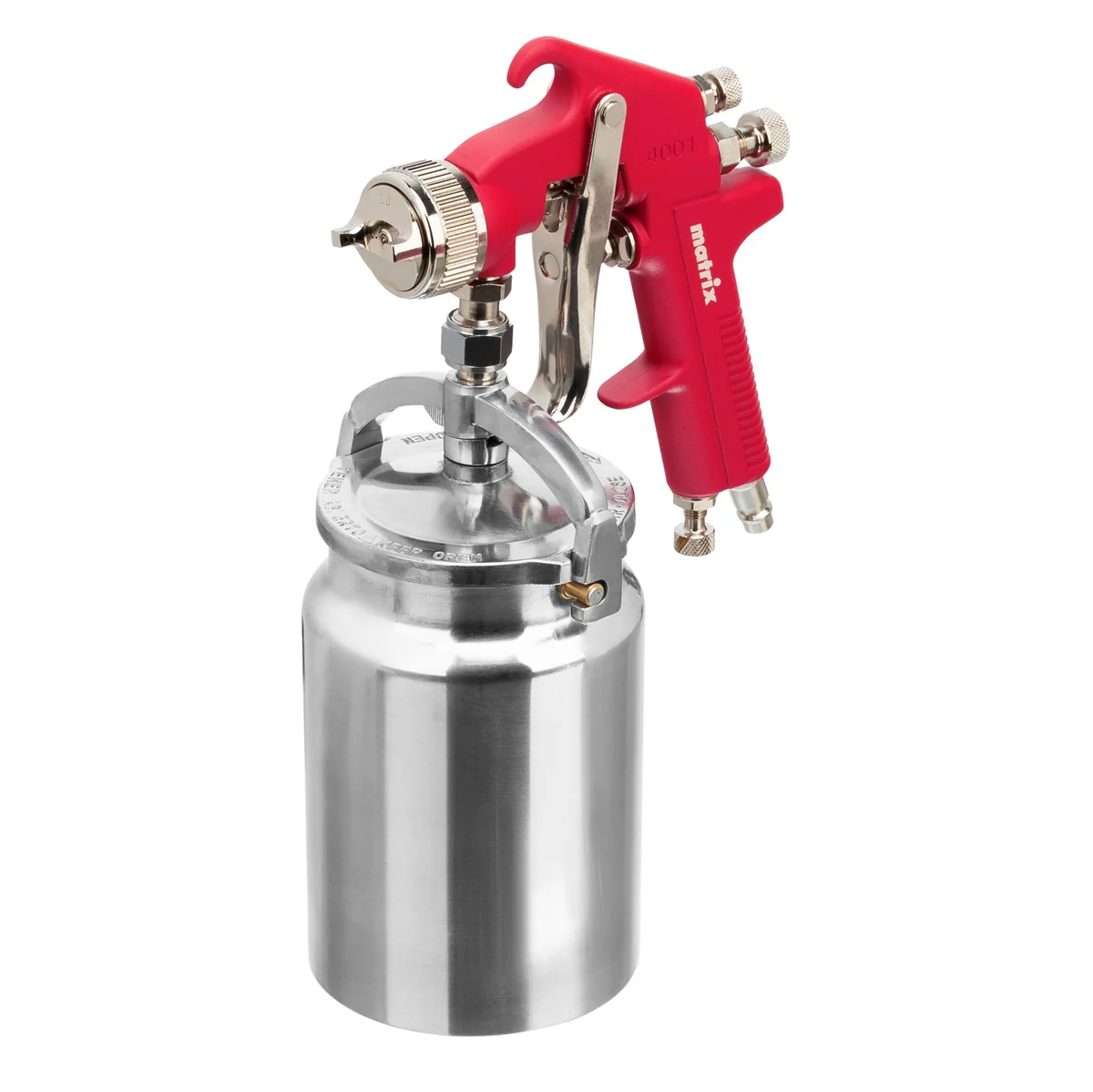 Matrix Краскораспылитель HP пневмат. с нижним бачком V= 1 л, сопло диаметром 1.8 мм 57323