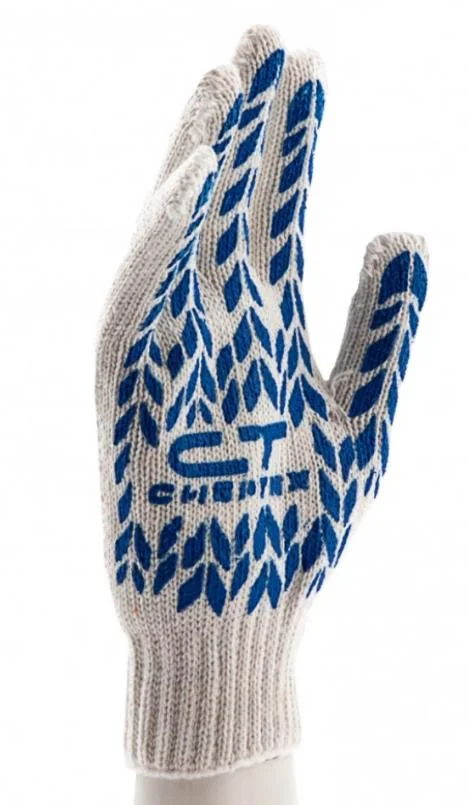 Сибртех Перчатки х/б, ПВХ покрытие, Протектор 7 класс Россия 67704